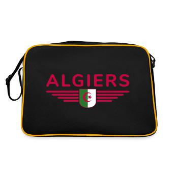 Algiers Design – Capital of Algeria - Retro Bag - black/gold - Back