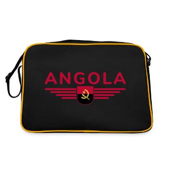 Angola Design – Fierté d’Afrique - Sac Retro - noir/or - Dos