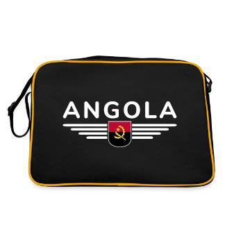 Angola Design – Fierté d’Afrique - Sac Retro - noir/or - Dos