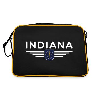 Indiana Fan T-Shirt – Montrez votre fierté ! - Sac Retro - noir/or - Dos