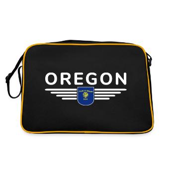 T-shirt de supporter de l'Oregon – Un incontournable pour les supporters - Sac Retro - noir/or - Dos