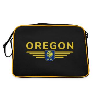 T-shirt de supporter de l'Oregon – Un incontournable pour les supporters - Sac Retro - noir/or - Dos