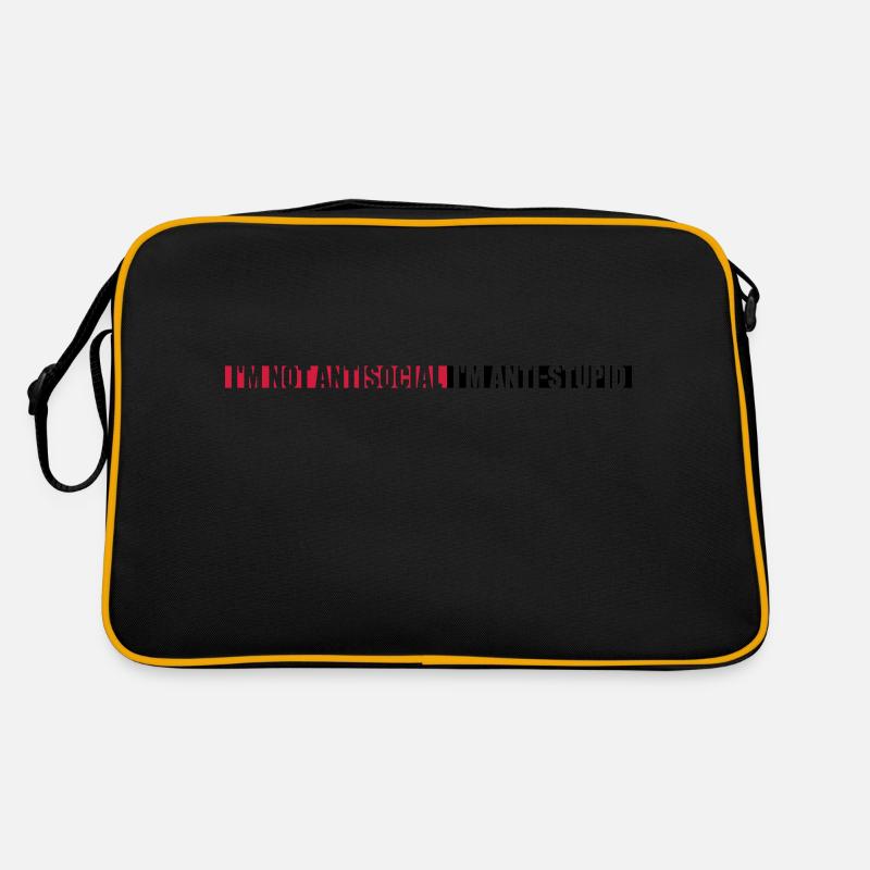 pas antisocial anti-stupide Sac Retro
