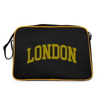 londres doré - Sac Retro - noir/or - Dos
