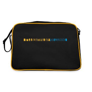 beautiful day for learning - Retro Bag - black/gold - Back