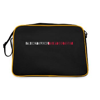 only talking to dog - Retro Bag - black/gold - Back