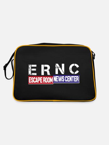 ERNC Logo Neu - Retro Tasche - Schwarz/Gold
