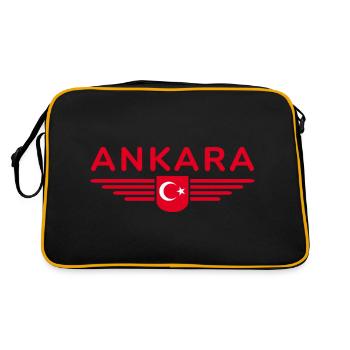 Turkey Ankara Türkiye Istanbul T Shirt Design - Retro Bag - black/gold - Back