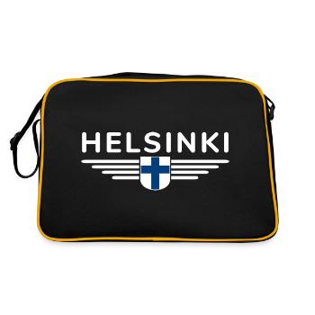 Helsinki Design – L’élégance nordique - Sac Retro - noir/or - Dos