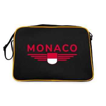 Monaco Design – Le style pour les fans de la Principauté - Sac Retro - noir/or - Dos