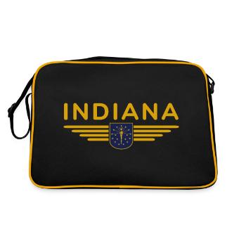 Indiana Fan T-Shirt – Montrez votre fierté ! - Sac Retro - noir/or - Dos