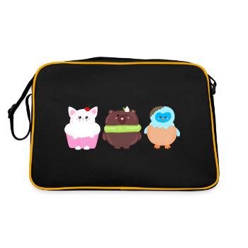 Sweet Beasts - Retro Bag - black/gold - Back