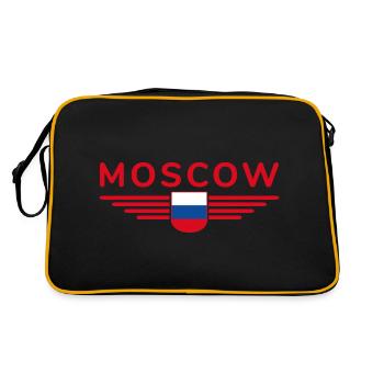 Moscow T-Shirt – Metropolis of Elegance - Retro Bag - black/gold - Back