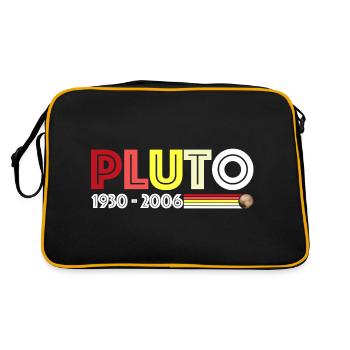 Pluto | Planet, planetary system, space - Retro Bag - black/gold - Back
