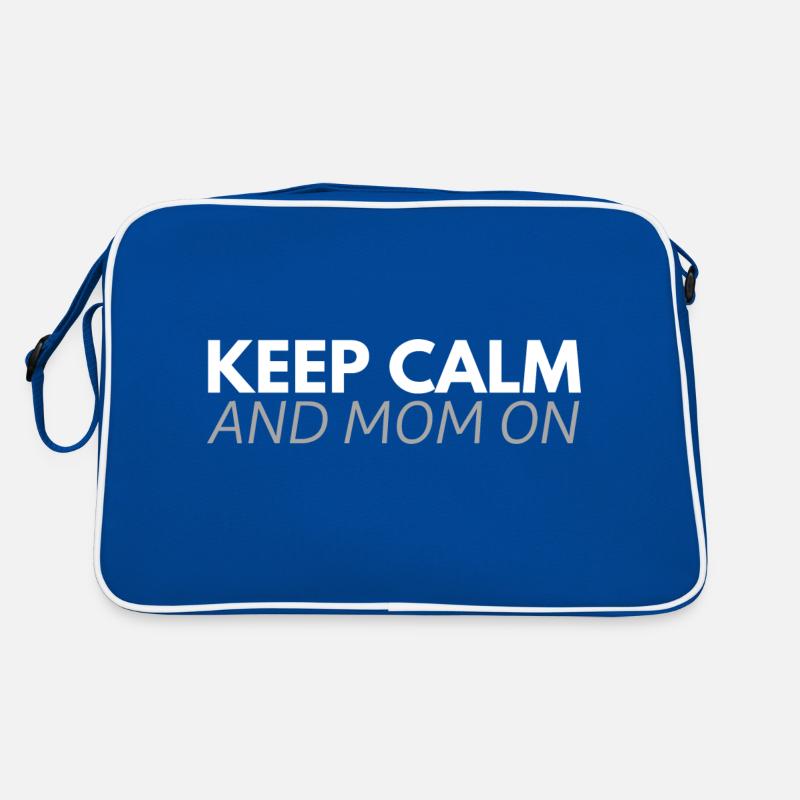 Keep Calm and Mom on Retro Tasche