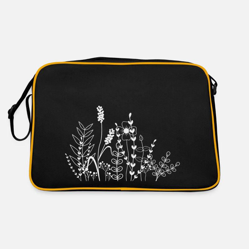 Pré fleuri - Sac Retro - noir/or
