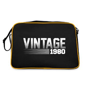Années 1980 anniversaire rétro des années 1980 - Sac Retro - noir/or - Dos