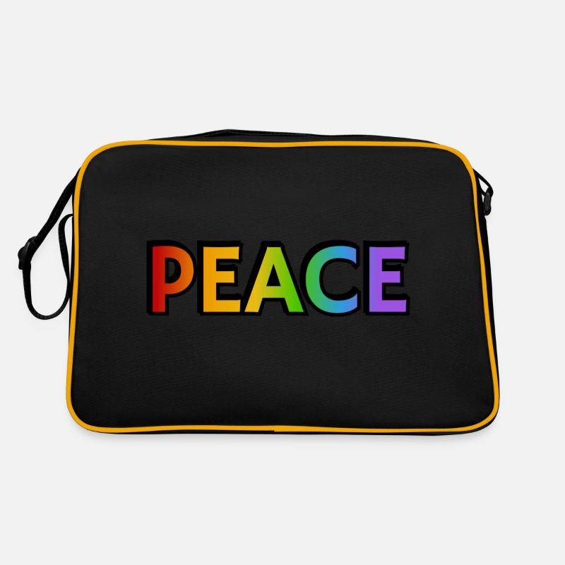 Arc-en-ciel de paix Sac Retro