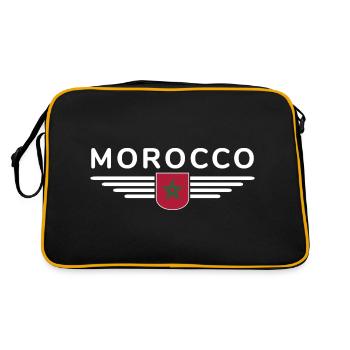 Tenue de fan marocain Design T Shirt - Sac Retro - noir/or - Dos