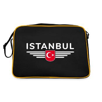 Turkey Ankara Türkiye Istanbul T Shirt Design - Retro Bag - black/gold - Back