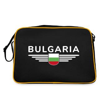Bulgaria Design – Love for Culture - Retro Bag - black/gold - Back