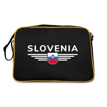 Design slovène élégant - Sac Retro - noir/or - Dos