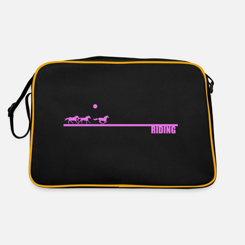 Reiten Sun Pink Retro Tasche
