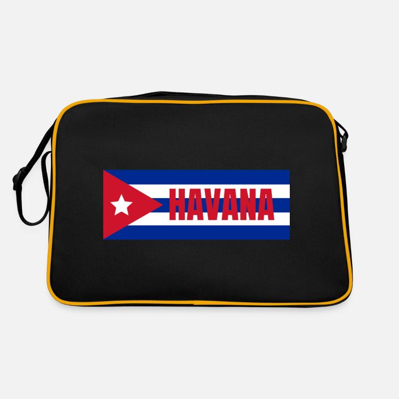 La Havane dans le drapeau cubain Sac Retro
