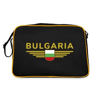 Bulgaria Design – Love for Culture - Retro Bag - black/gold - Back