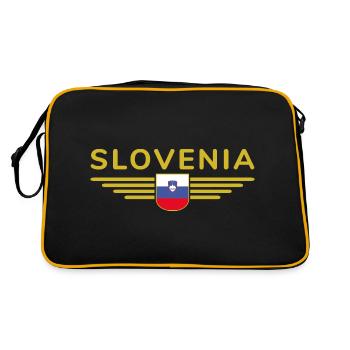 Design slovène élégant - Sac Retro - noir/or - Dos