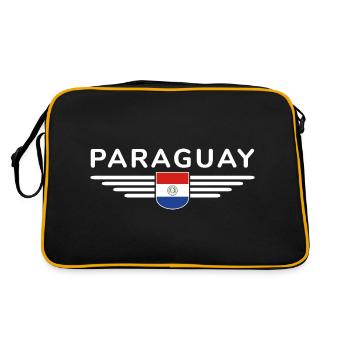 Paraguay Fan T-Shirt - Sac Retro - noir/or - Dos