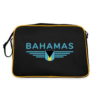 Fans des Bahamas : Design tropical - Sac Retro - noir/or - Dos