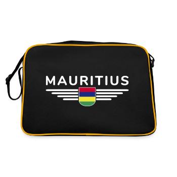 T-Shirt Ile Maurice – Island Fans & Lovers - Sac Retro - noir/or - Dos