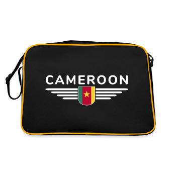 Cameroon Design – Fierté et diversité - Sac Retro - noir/or - Dos