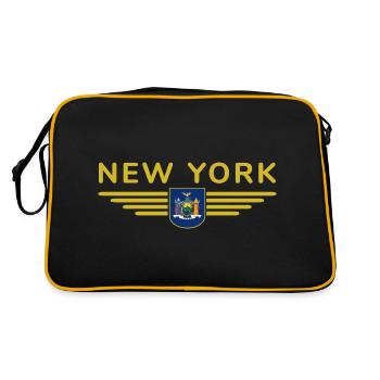 T-shirt de supporter de New York – Parfait pour les fans ! - Sac Retro - noir/or - Dos