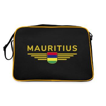 T-Shirt Ile Maurice – Island Fans & Lovers - Sac Retro - noir/or - Dos