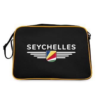 Fans des Seychelles : des t-shirts pour rêver sur l’île - Sac Retro - noir/or - Dos