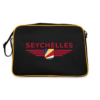 Fans des Seychelles : des t-shirts pour rêver sur l’île - Sac Retro - noir/or - Dos
