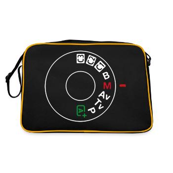 Canon Dialler - Retro Tasche - Schwarz/Gold - Hinten