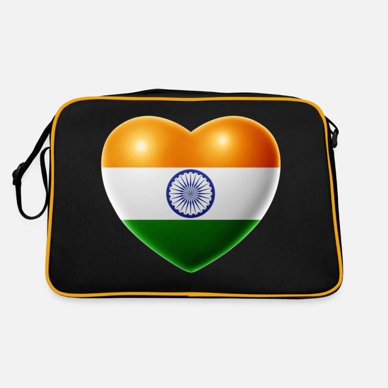 Herz (Indien / India) Retro Tasche