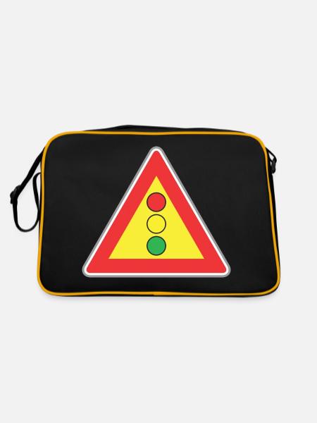 Road sign light - Retro Bag - black/gold - Back