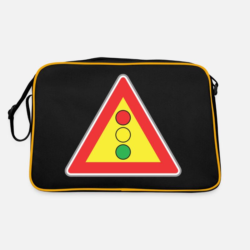 Road sign light - Retro Bag - black/gold