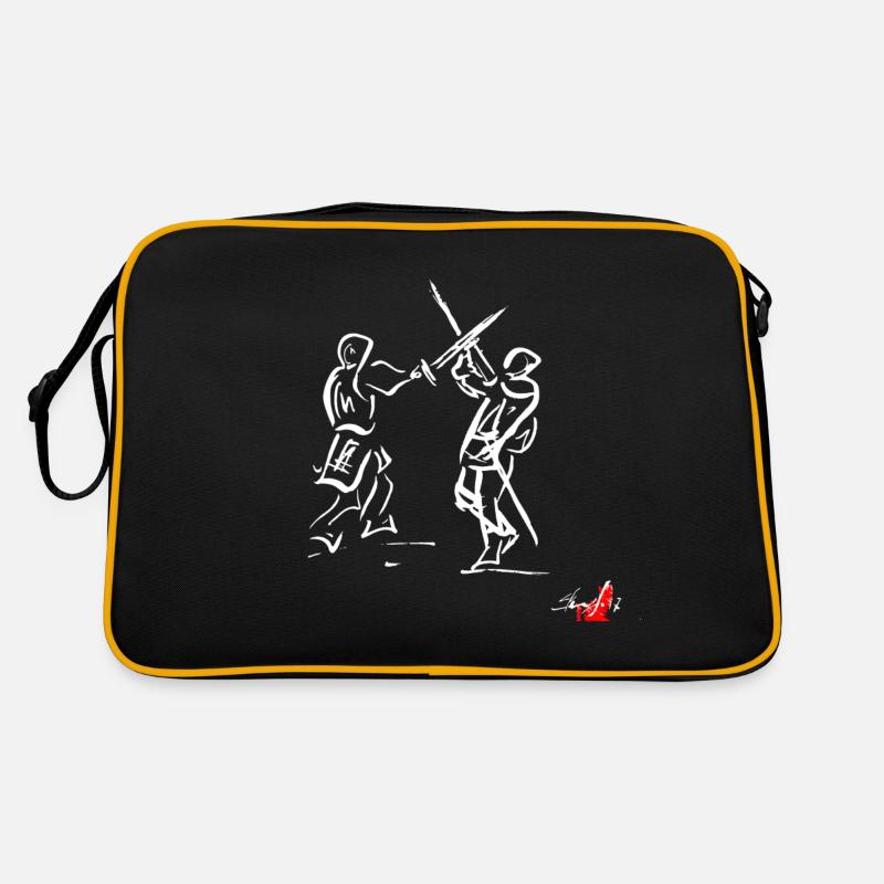 Blanc SWORD MÉDIÉVAL Sac Retro