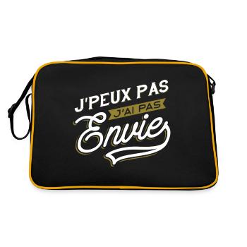 J'ai pas envie humour - Sac Retro - noir/or - Dos