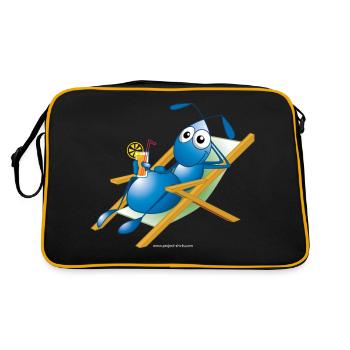 Ant in a deck chair - Sac Retro - noir/or - Dos