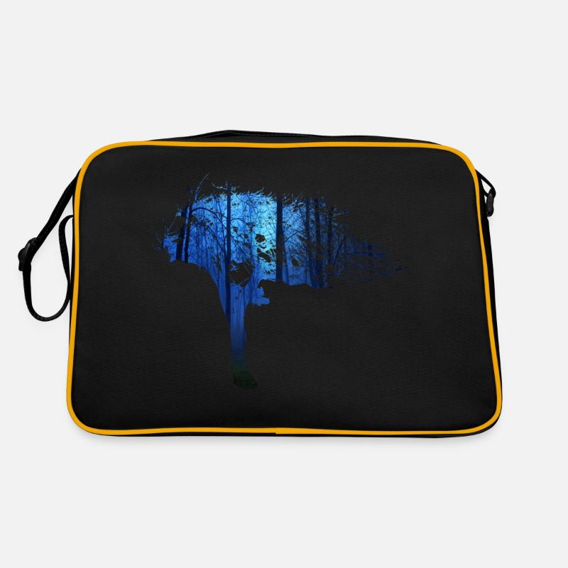 Fraktale & Regenbogen, Nerd Geschenk, Baum & bunt Retro Tasche