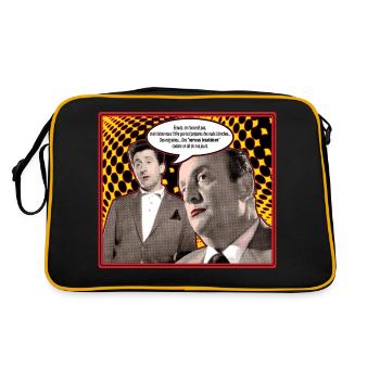 écoute on t'connaît pas - Sac Retro - noir/or - Dos