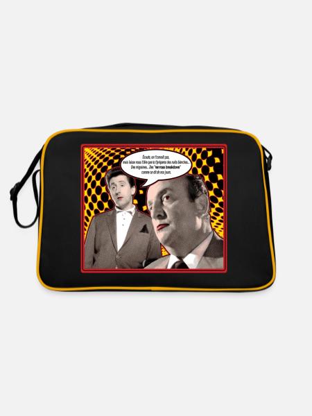 écoute on t'connaît pas - Sac Retro - noir/or