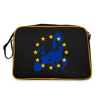 Europäische Union - Retro Tasche - Schwarz/Gold - Hinten