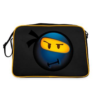 Smiley Glossy Ninja - Retro Bag - black/gold - Back